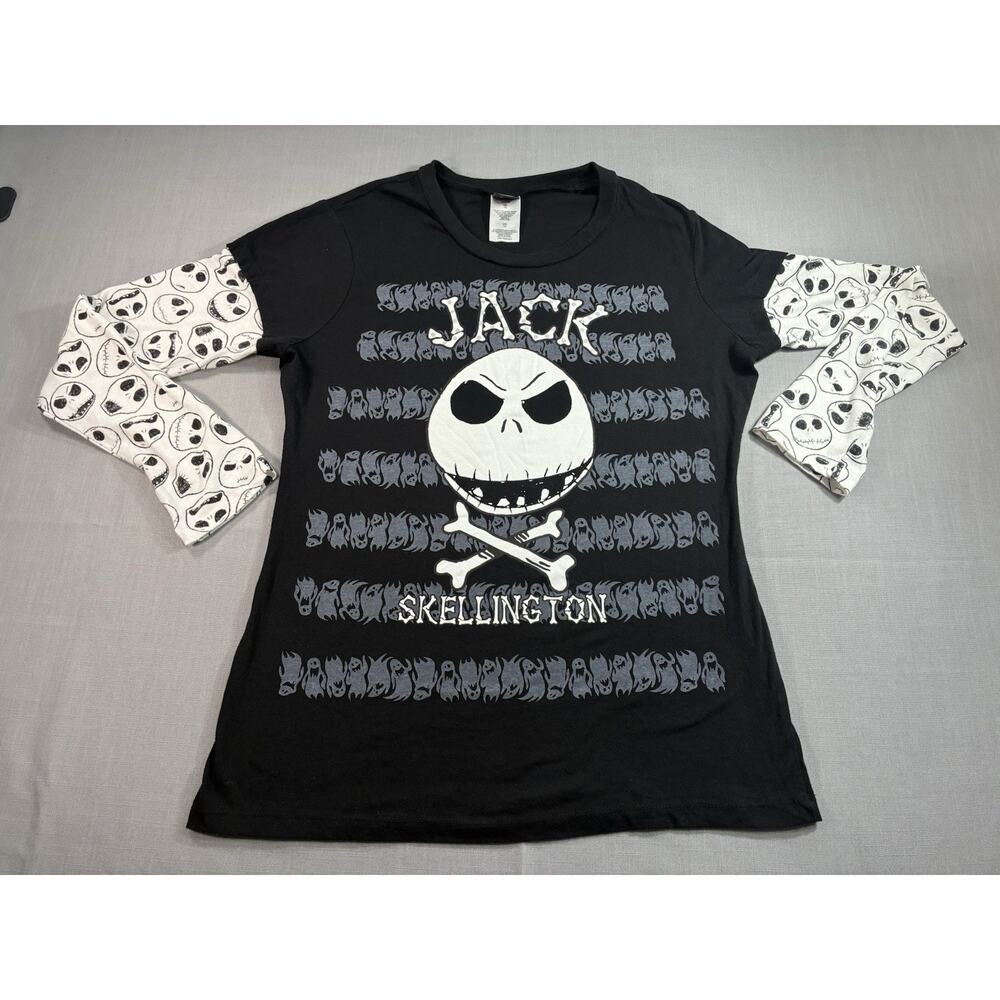 Disney Nightmare Before Christmas Jack Skellington Layered Top Juniors XXL